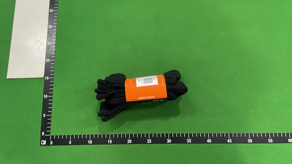 White And Black Low-Cut Ankle Socks — warehouse QC photo 6
