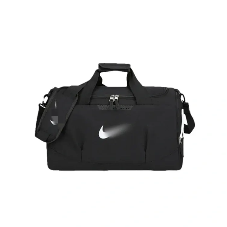 Black Duffle Gym Bag With Shoulder Strap — merchant catalogue photo