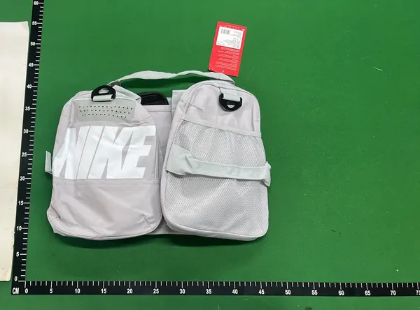 Black Duffle Gym Bag With Shoulder Strap — warehouse QC photo 5