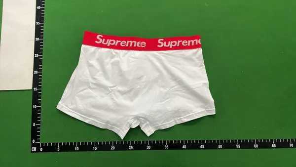 Blue Boxer Briefs With Red Logo Waistband — warehouse QC photo 3