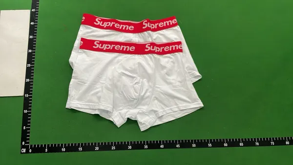 Blue Boxer Briefs With Red Logo Waistband — warehouse QC photo 4