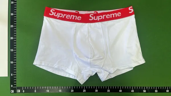 Blue Boxer Briefs With Red Logo Waistband — warehouse QC photo 6