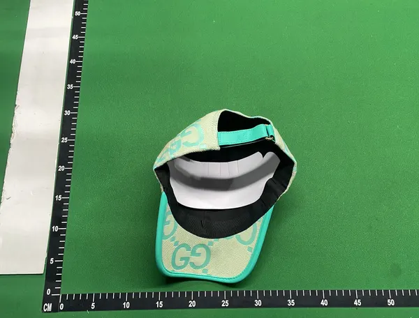 Black Monogram Jacquard Baseball Cap — warehouse QC photo 6