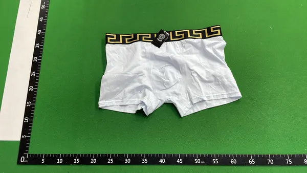 Black Boxer Briefs With Patterned Waistband — warehouse QC photo 6