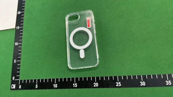 Clear Magnetic Phone Case With Camera Cutout — warehouse QC photo 1