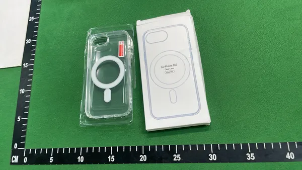 Clear Magnetic Phone Case With Camera Cutout — warehouse QC photo 3