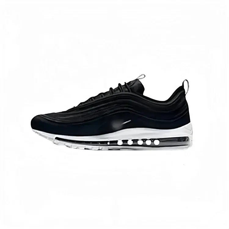 Black Layered Panel Low-Top Running Sneakers — merchant catalogue photo