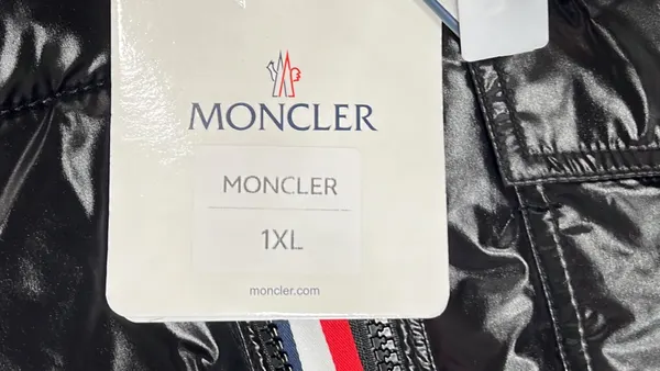 Glossy Hooded Puffer Jacket With Stripe Placket — warehouse QC photo 1
