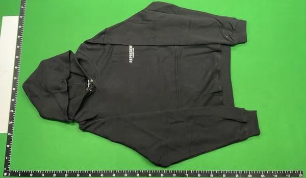 Pullover Hoodie With Large Printed Back Logo — warehouse QC photo 6