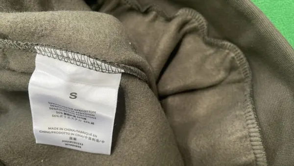 Charcoal Oversized Pullover Fleece Hoodie — warehouse QC photo 1