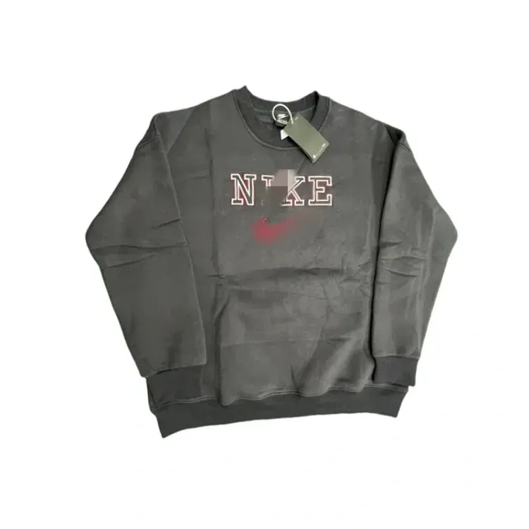 Cream Crewneck Sweatshirt With Embroidered Chest Logo — merchant catalogue photo