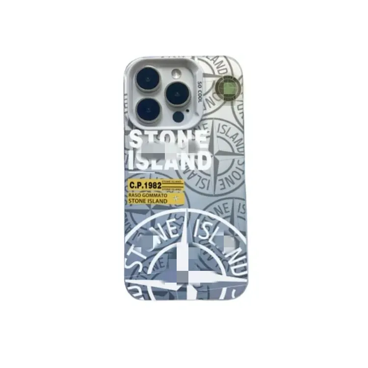 Light Blue Graphic Print Phone Case — merchant catalogue photo