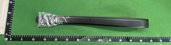 Black Leather Belt With Ornate Silver Buckle — warehouse QC photo 1