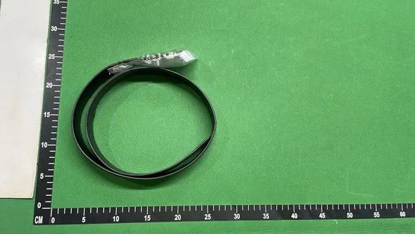 Black Leather Belt With Ornate Silver Buckle — warehouse QC photo 6