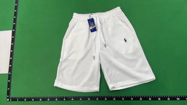 Black Drawstring Sweat Shorts With Side Pockets (Navy) — warehouse QC photo 2