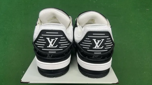 Monogram Panel Low-Top Skate Sneakers — warehouse QC photo 3