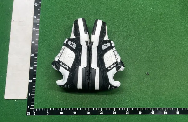 Monogram Panel Low-Top Skate Sneakers (36–45) — warehouse QC photo 4