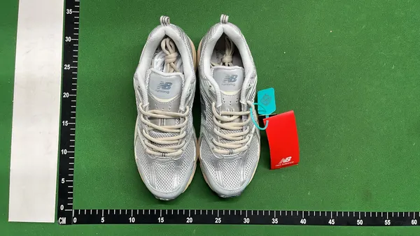 Grey Mesh Chunky Retro Dad Sneakers — warehouse QC photo 6
