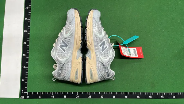 Grey Mesh Chunky Retro Dad Sneakers (Grey) — warehouse QC photo 5