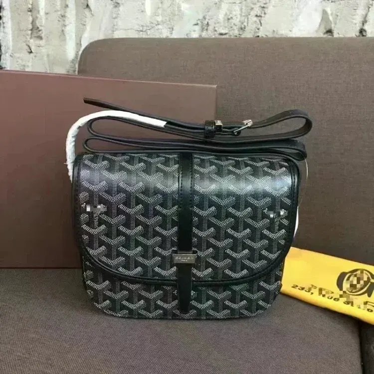Dark Green Chevron Print Flap Messenger Bag — merchant catalogue photo