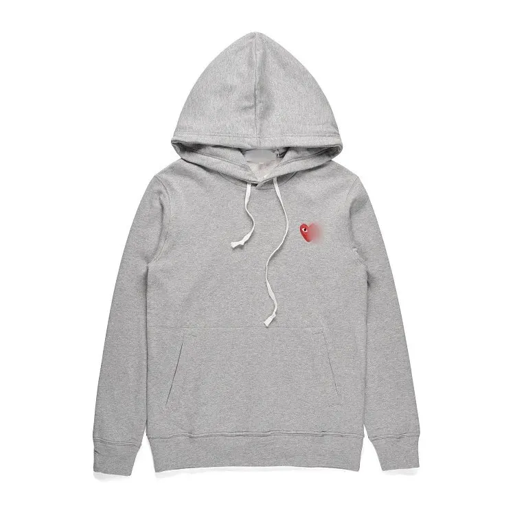 Pullover Hoodie With Small Heart Chest Patch — merchant catalogue photo
