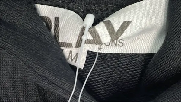 Pullover Hoodie With Small Heart Chest Patch — warehouse QC photo 1
