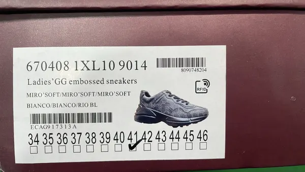 Chunky Monogram Canvas Dad Sneakers — warehouse QC photo 2