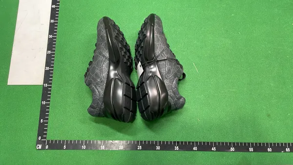 Chunky Monogram Canvas Dad Sneakers — warehouse QC photo 4