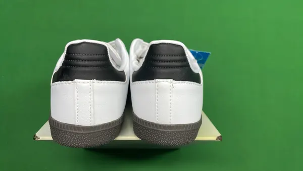 Black Leather Low-Profile Gum Sole Sneakers (36–45) — warehouse QC photo 3