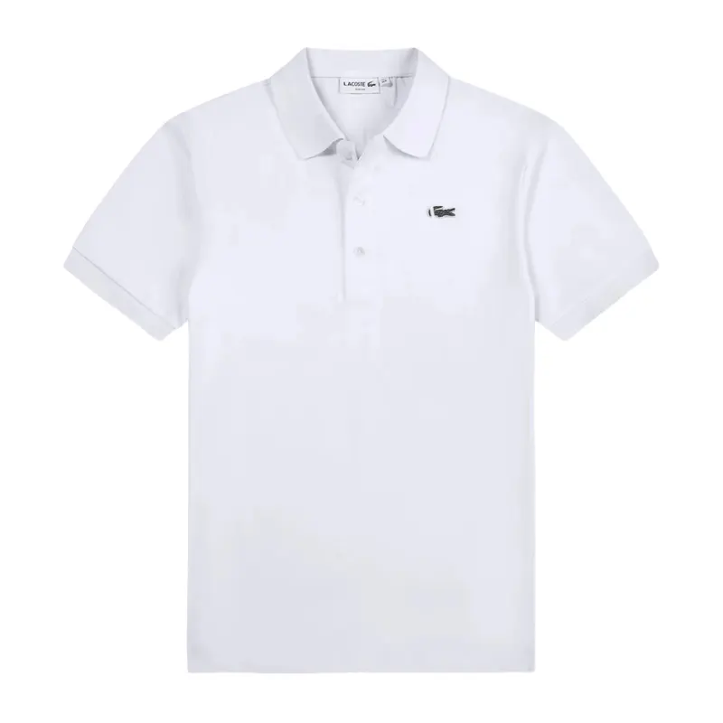 Grey Short-Sleeve Polo Shirt With Chest Emblem — merchant catalogue photo