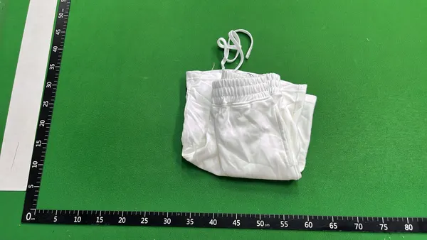 Elastic Waist Shorts With Logo Badge Patch — warehouse QC photo 4