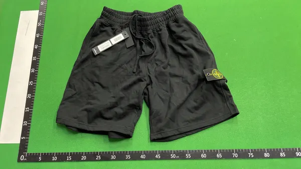 Elastic Waist Shorts With Logo Badge Patch (White) — warehouse QC photo 6