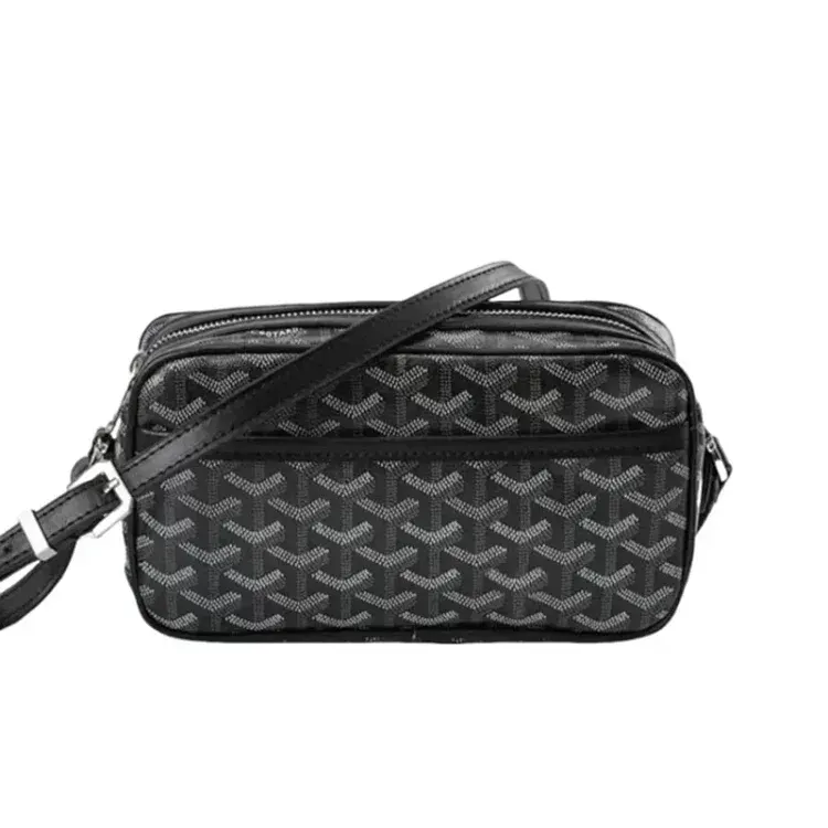 Black Chevron Print Crossbody Camera Bag — merchant catalogue photo