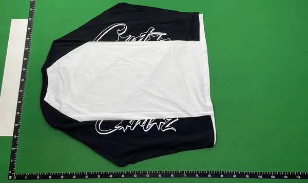 White Raglan Long Sleeve Top With Script Print (White) — warehouse QC photo 3