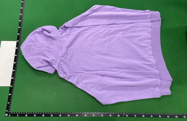 Teddy Bear Print Pullover Hoodie — warehouse QC photo 3