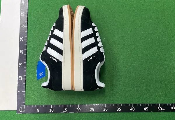 Grey Suede Low-Top Sneakers With Gum Sole — warehouse QC photo 5