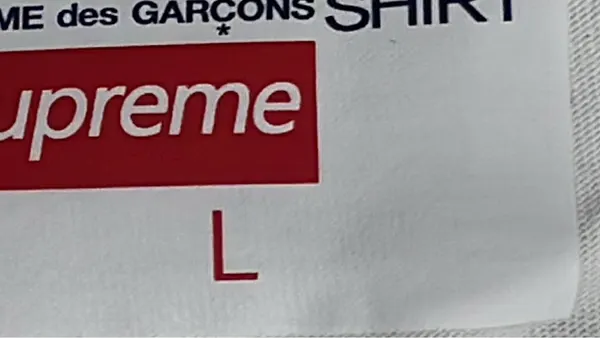 White Chest-Text Long-Sleeve Tee — warehouse QC photo 1