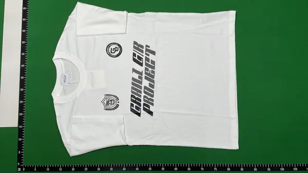 Faded Wash Graphic Print Oversized T-Shirts (White) — warehouse QC photo 2