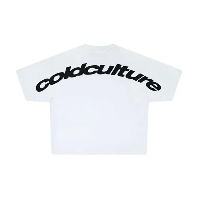 White Block-Letter Back Graphic Short-Sleeve Tee — merchant catalogue photo