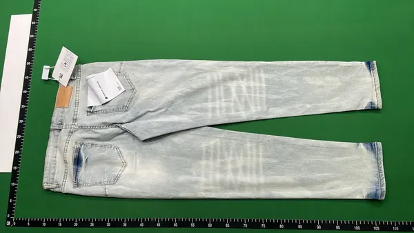 Light Blue Faded Slim Fit Jeans — warehouse QC photo 3