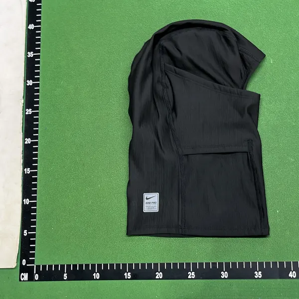 Black Stretch Balaclava Hood Face Mask — warehouse QC photo 2