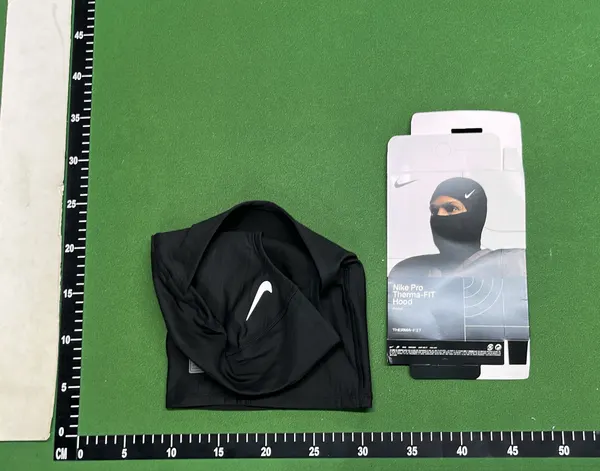 Black Stretch Balaclava Hood Face Mask — warehouse QC photo 3