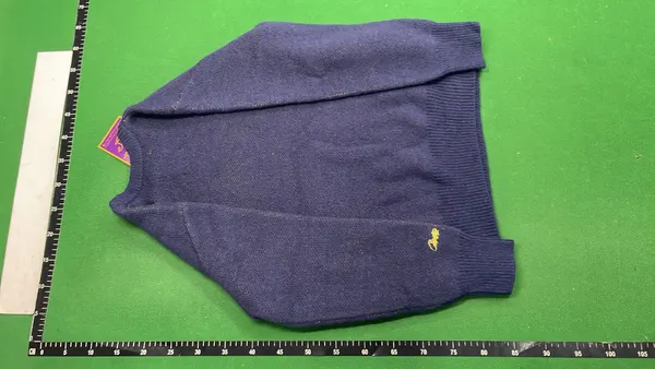 Black Fuzzy Knit Sweater With Star Intarsia — warehouse QC photo 3