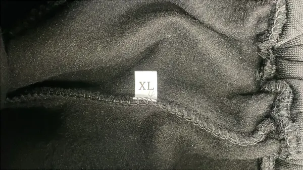 Black Wide-Leg Sweatpants With Side Stripes — warehouse QC photo 5