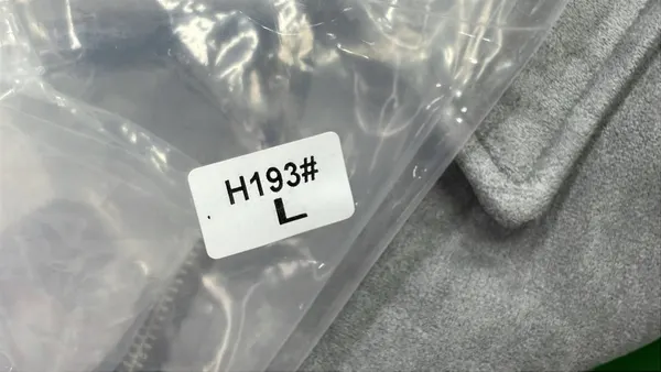 Grey Faux Suede Zip Trucker Jacket — warehouse QC photo 5