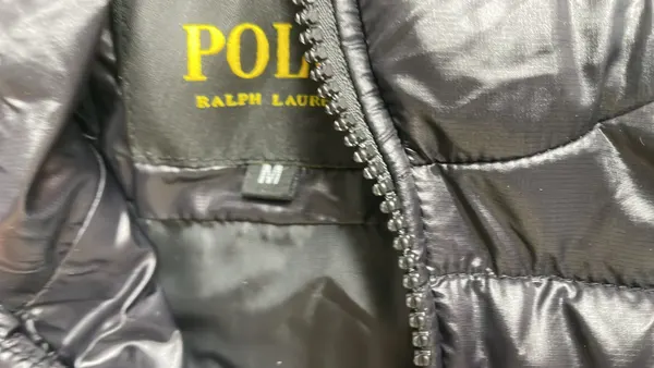 Black Lightweight Quilted Puffer Jacket — warehouse QC photo 4