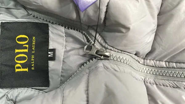 Black Lightweight Quilted Puffer Jacket — warehouse QC photo 5