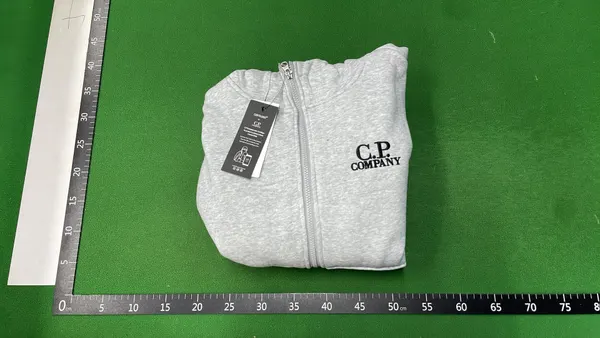 Grey Zip-Up Hooded Jacket With Lens Detail — warehouse QC photo 4