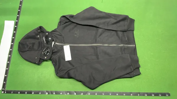 Grey Zip-Up Hooded Jacket With Lens Detail — warehouse QC photo 6