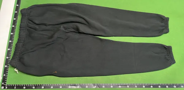 Heather Gray Drawstring Sweatpants With Cuffed Ankles — warehouse QC photo 3